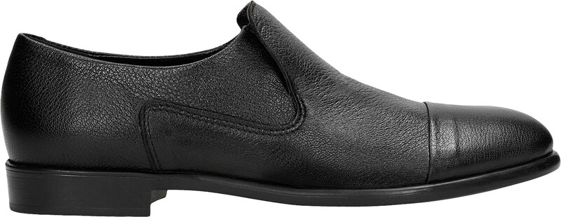 Wojas Dámske Čierne Mokasíny Z Hladkej Kože