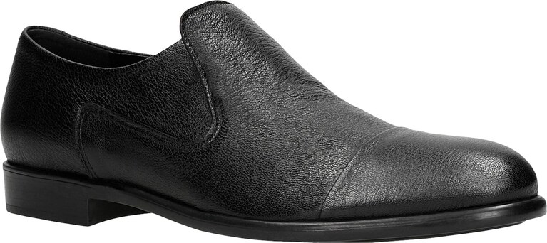 Wojas Dámske Čierne Mokasíny Z Hladkej Kože