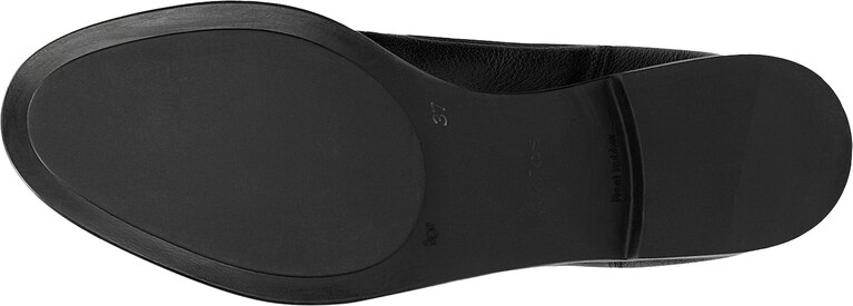 Wojas Dámske Čierne Mokasíny Z Hladkej Kože