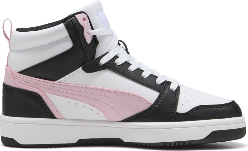 PUMA Členkové tenisky 'Rebound V6' ružová / čierna / biela