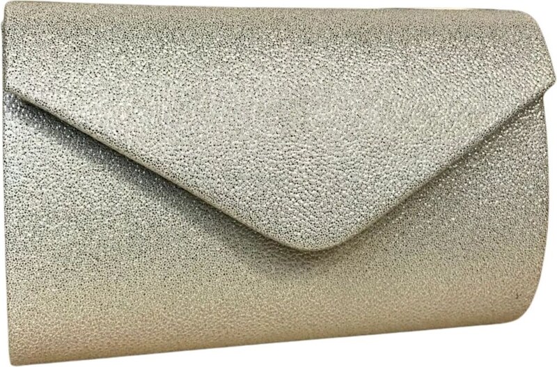 JOHN-C Strieborná luxusná spoločenská kabelka ANNA
