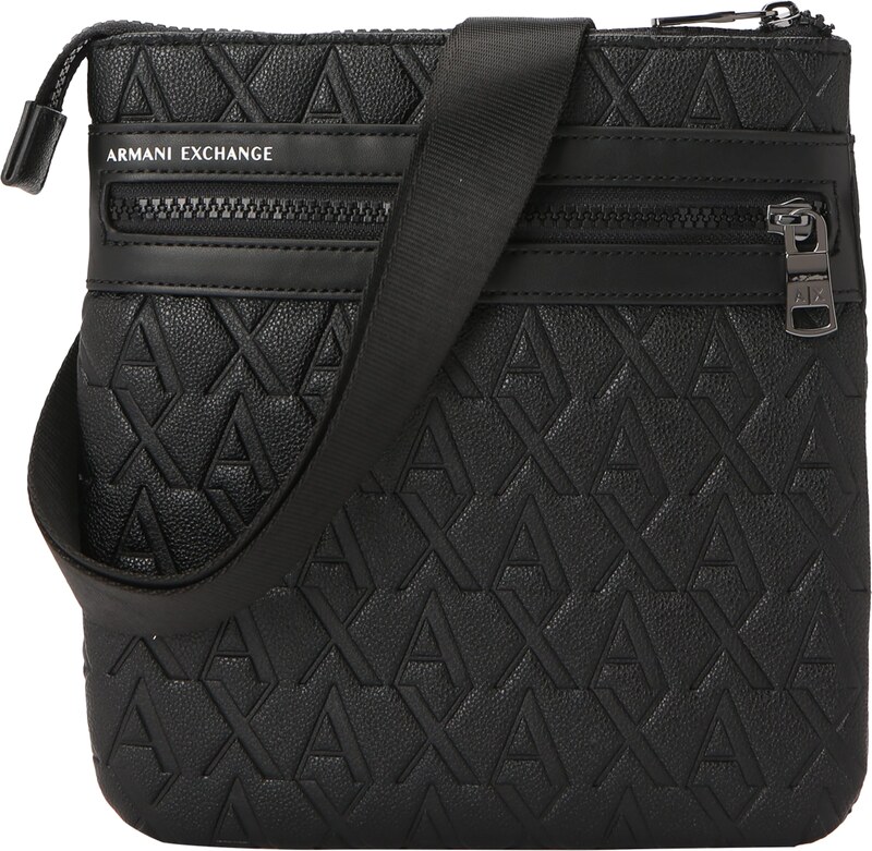 ARMANI EXCHANGE Taška cez rameno 'LIAM' čierna