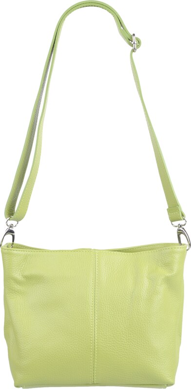 Zelená kožená talianska crossbody kabelka Batilda Verde Segnale s prídavným pruhom VII NovaKabelka.sk