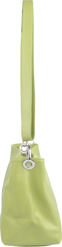 Zelená kožená talianska crossbody kabelka Batilda Verde Segnale s prídavným pruhom VII NovaKabelka.sk