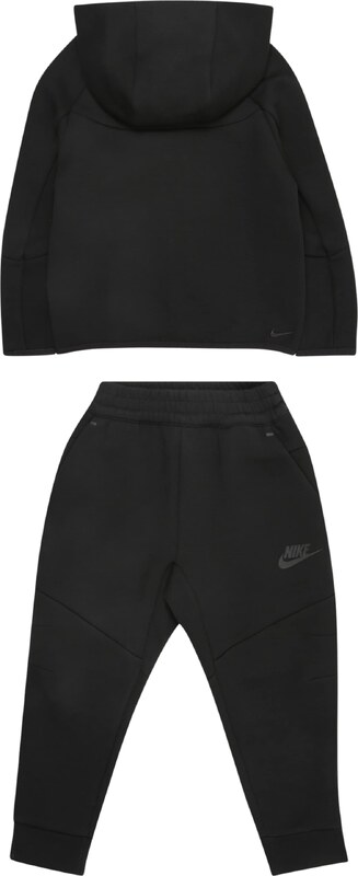 Nike Sportswear Joggingová súprava 'TECH FLEECE' tmavosivá / čierna