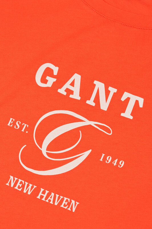 TRIČKO GANT REG GRAPHIC SS T-SHIRT ORANGE RED