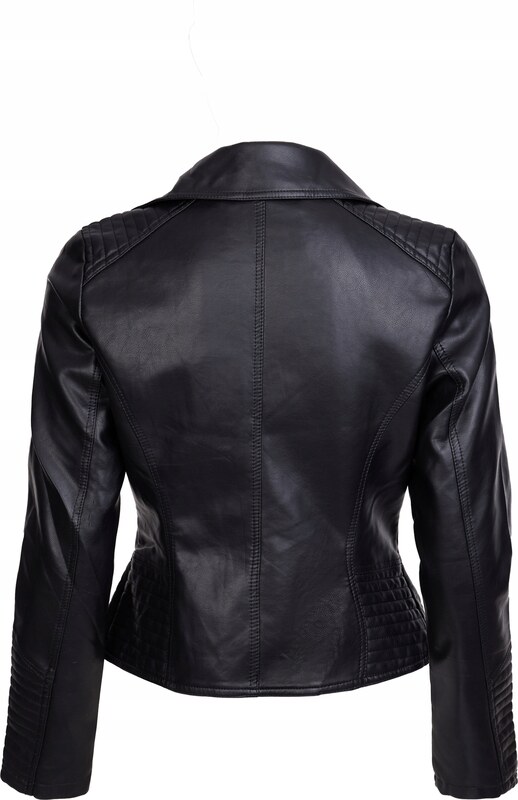 Fashionweek Štýlová eko kožená bundička, krivák RAMONESKA náramenníkmi MOTO BIKER TC077B