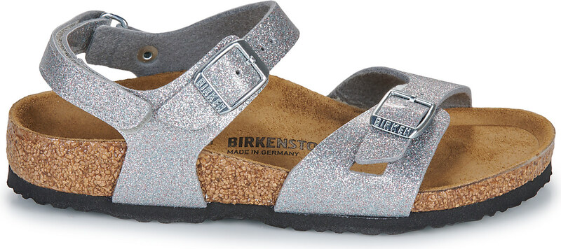 BIRKENSTOCK Sandále Rio AS Kids BF Sparkling Silver BIRKENSTOCK