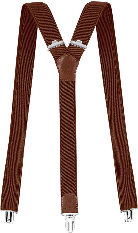 Traky na nohavice hnedé šírka 2,5 cm