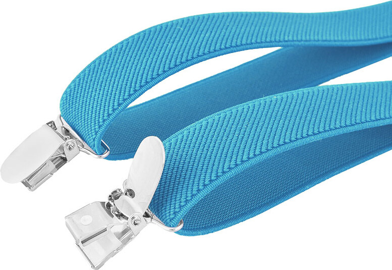 Traky na nohavice modré šírka 2,5 cm