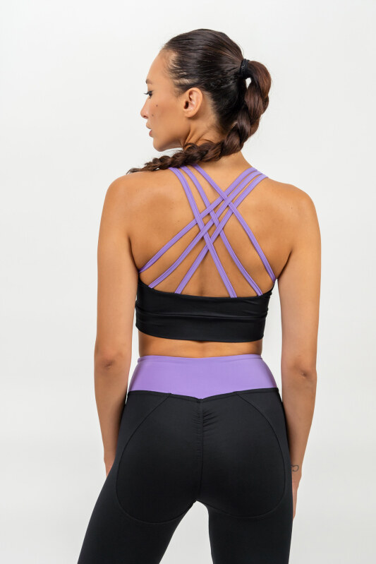 NEBBIA - Vystužená športová podprsenka SIGNATURE 472 (lila)