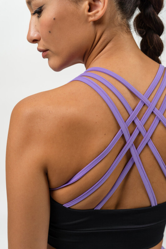 NEBBIA - Vystužená športová podprsenka SIGNATURE 472 (lila)