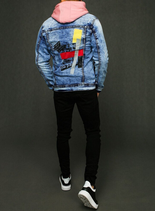 BASIC Pánska modrá džínsová bunda TX3224