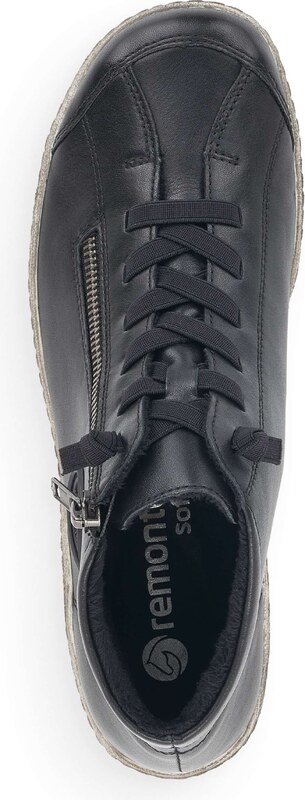 RIEKER Dámska členková obuv REMONTE R1498-01 čierna W5