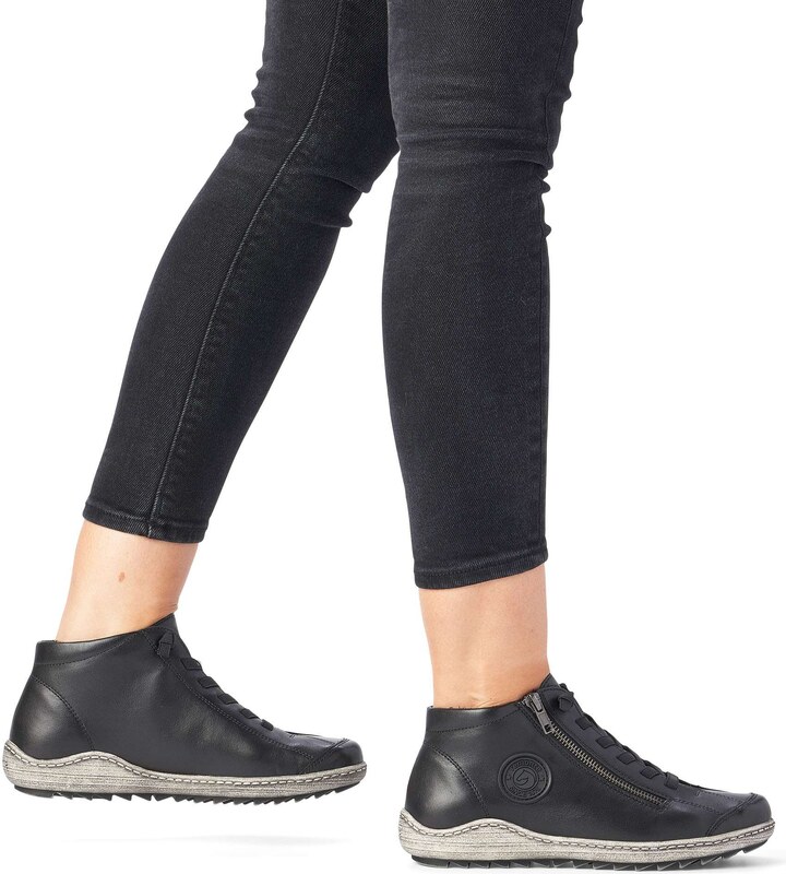 RIEKER Dámska členková obuv REMONTE R1498-01 čierna W5