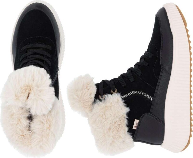 Dámska členková obuv RIEKER REVOLUTION W1773-00 čierna W4