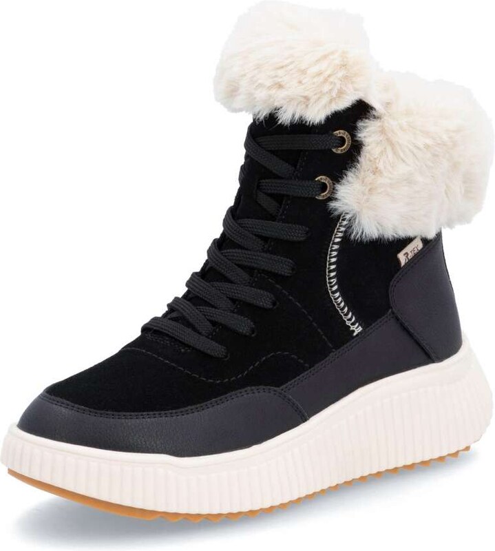 Dámska členková obuv RIEKER REVOLUTION W1773-00 čierna W4