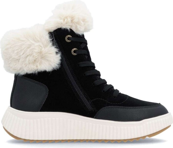 Dámska členková obuv RIEKER REVOLUTION W1773-00 čierna W4