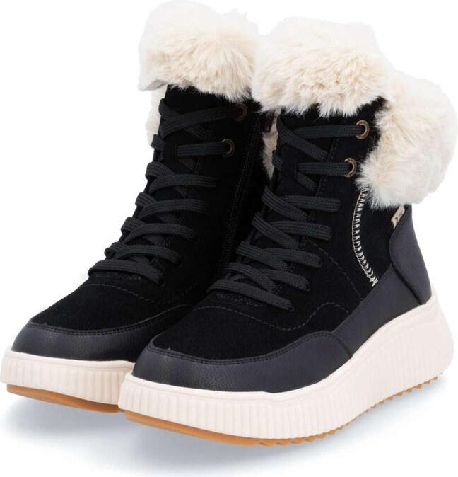 Dámska členková obuv RIEKER REVOLUTION W1773-00 čierna W4