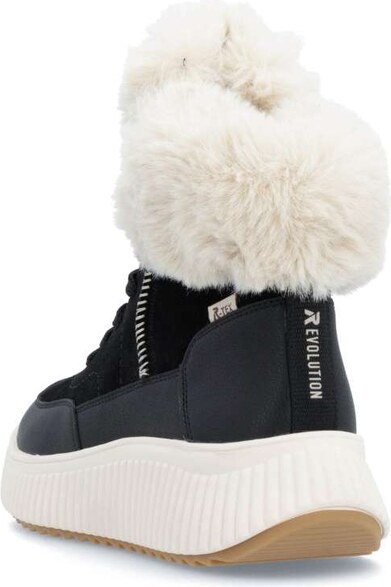 Dámska členková obuv RIEKER REVOLUTION W1773-00 čierna W4