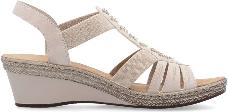 Dámske sandále RIEKER V2461-31 ružová S5