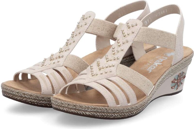 Dámske sandále RIEKER V2461-31 ružová S5