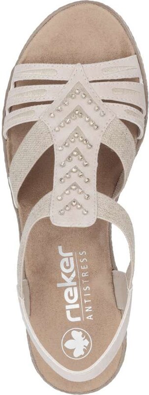 Dámske sandále RIEKER V2461-31 ružová S5