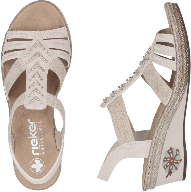 Dámske sandále RIEKER V2461-31 ružová S5