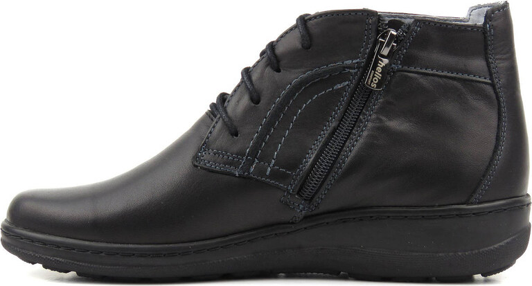 Lehké, pohodlné dámské kotníkové boty vyrobené v Polsku - HELIOS Komfort 612-2, černé