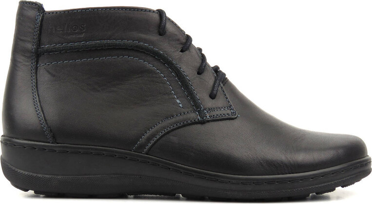 Lehké, pohodlné dámské kotníkové boty vyrobené v Polsku - HELIOS Komfort 612-2, černé