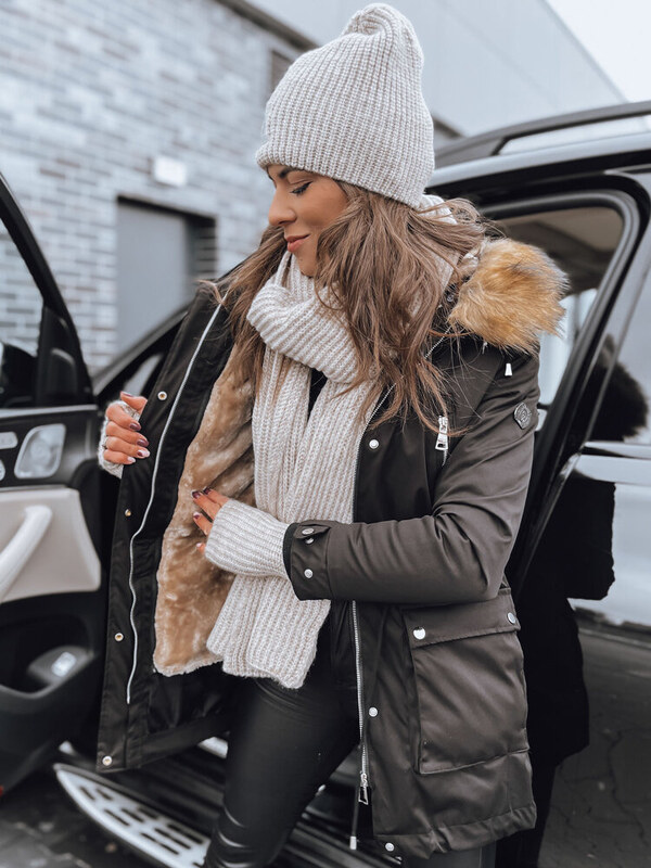 BASIC Čierna zateplená parka STELLA TY3180