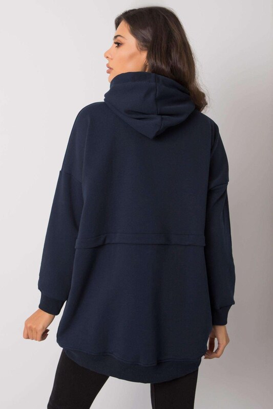 MladaModa Mikina Edna s kapucňou námornícka modrá