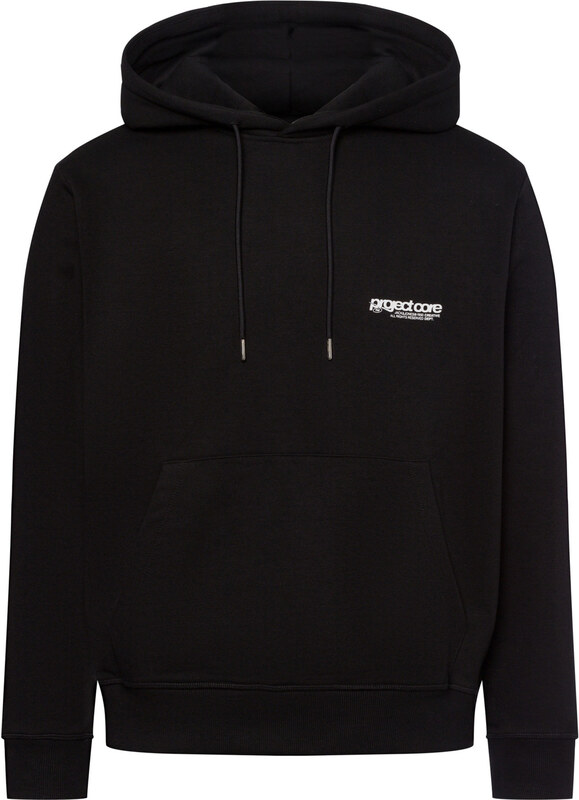 JACK & JONES Mikina 'JCOUnion' čierna / biela