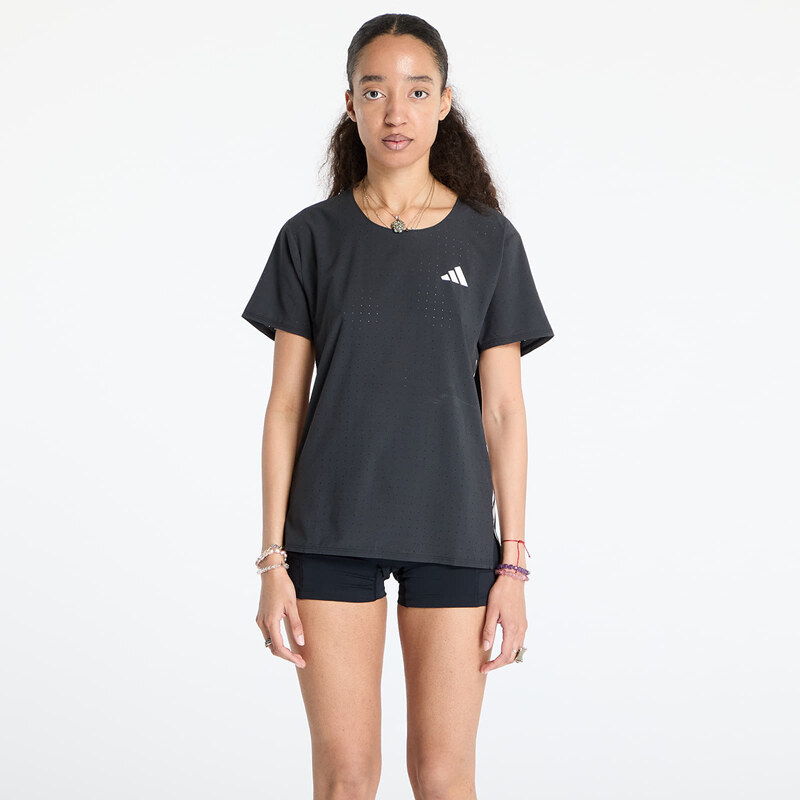 adidas Performance Tričko adidas Adizero Running T-Shirt Black/ Black XS