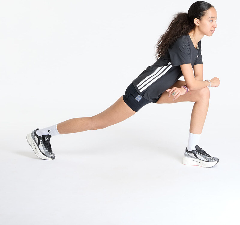 adidas Performance Tričko adidas Adizero Running T-Shirt Black/ Black XS