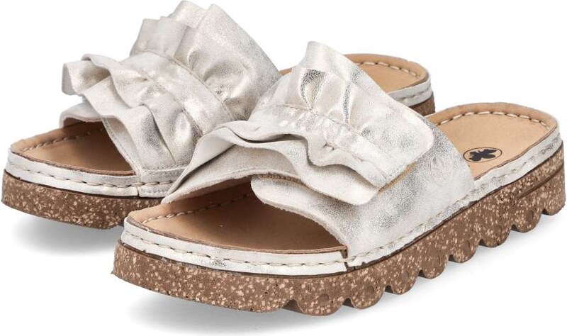 Dámske šľapky RIEKER V8763-60 béžová S6