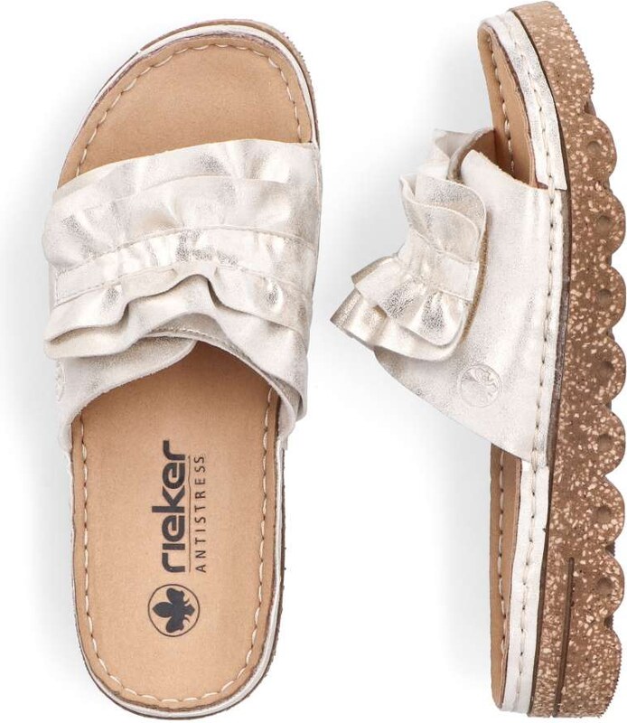 Dámske šľapky RIEKER V8763-60 béžová S6