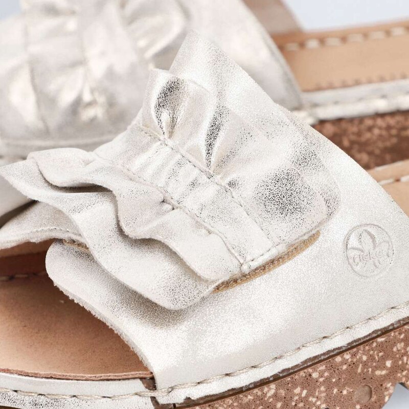 Dámske šľapky RIEKER V8763-60 béžová S6