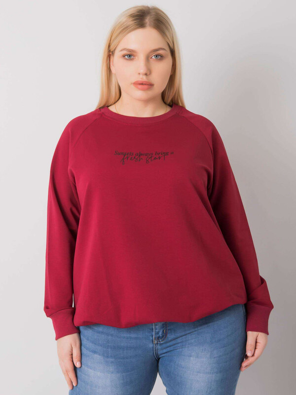 RELEVANCE Mikina Plus Size -RV-BL-7162.12P