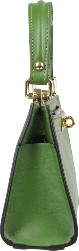 Zelená kožená talianska kabelka Anita Verde s prídavným pruhom III NovaKabelka.sk