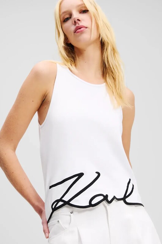 Bavlnený top Karl Lagerfeld