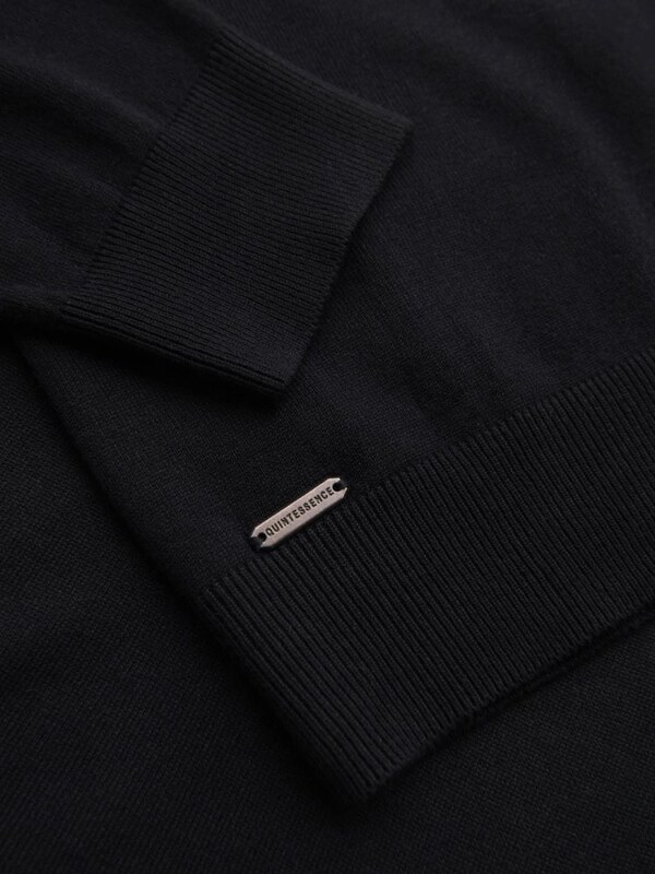 Ombre Clothing Pánsky čierny kardigán na gombíky V2 SWCD-0126