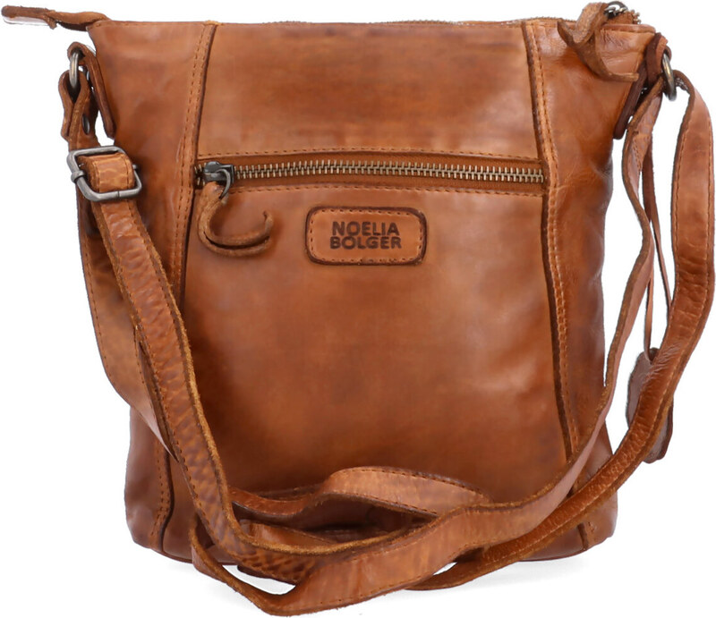 Kožená kabelka crossbody Noelia Bolger koňaková NB 2086 KO