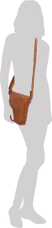 Kožená kabelka crossbody Noelia Bolger koňaková NB 2086 KO