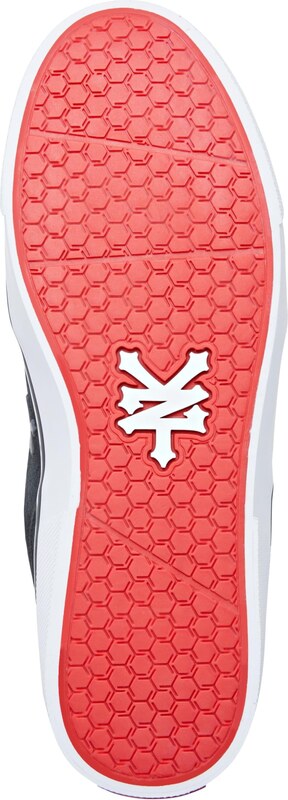 ZOO YORK Nízke tenisky 'Pyramid' grafitová / čierna