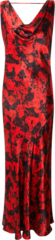 TOPSHOP Šaty červená / čierna