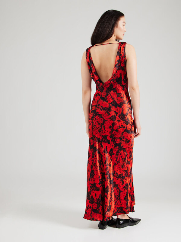 TOPSHOP Šaty červená / čierna