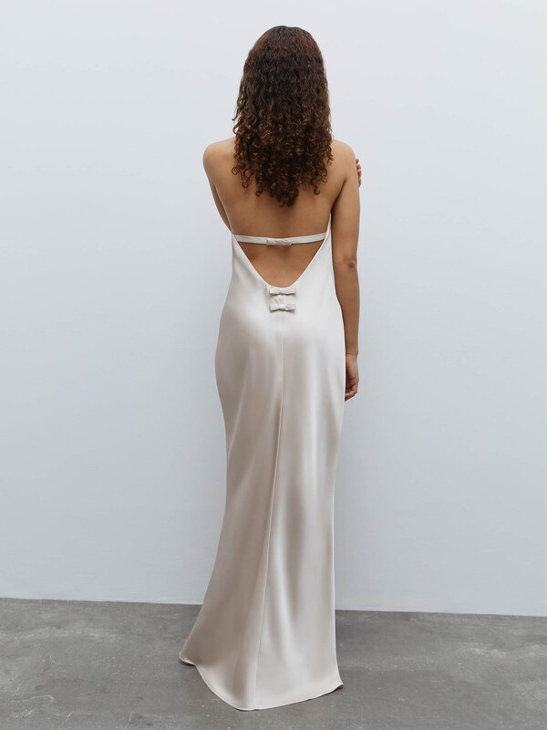 Fleur by Kaviar Gauche Večerné šaty tmelová