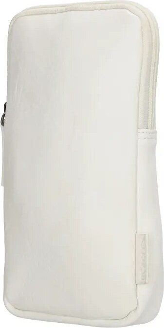 Beagles Biela kožená kabelka na mobil + mini vrecúško „DuoCarry“ 2v1