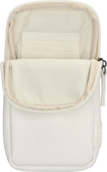 Beagles Biela kožená kabelka na mobil + mini vrecúško „DuoCarry“ 2v1